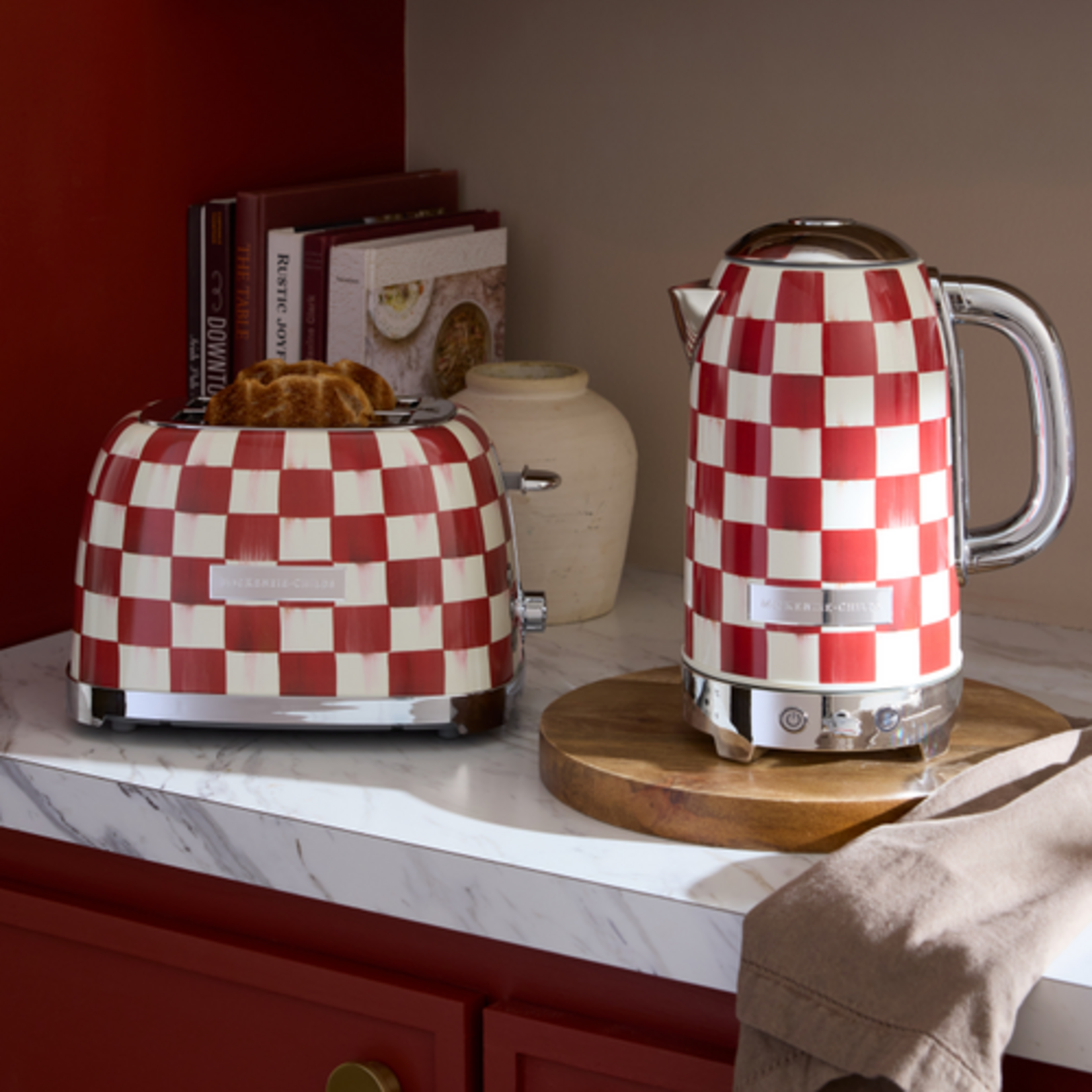 MacKenzie-Childs cherry check 2-slice toaster