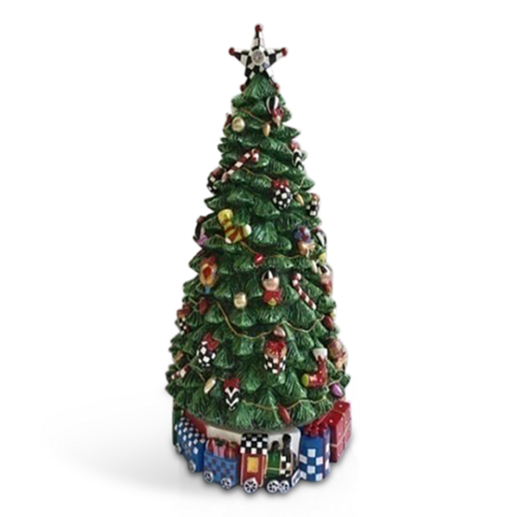MacKenzie-Childs christmas carol rotating musical tree