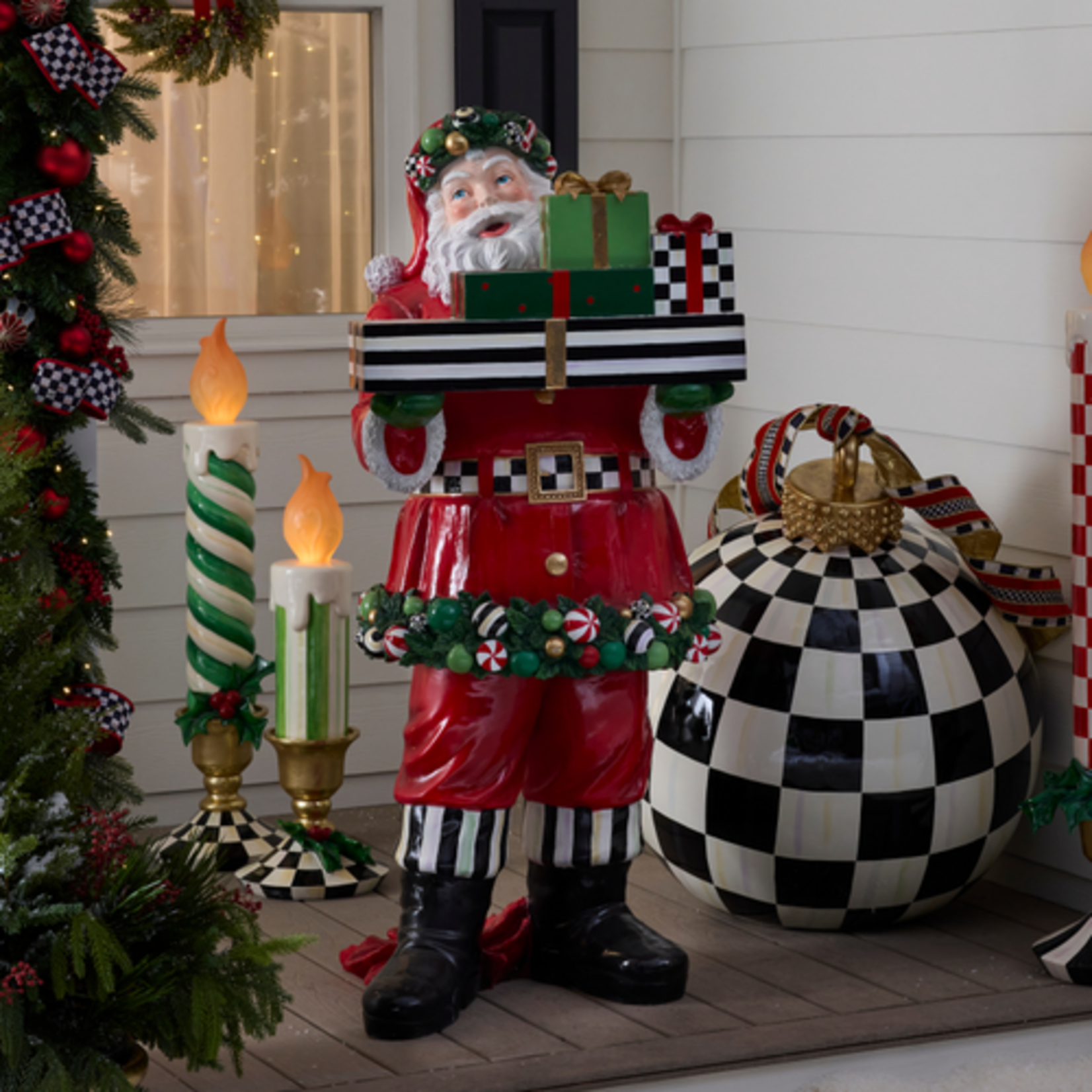 MacKenzie-Childs Jolly Trophy Santa