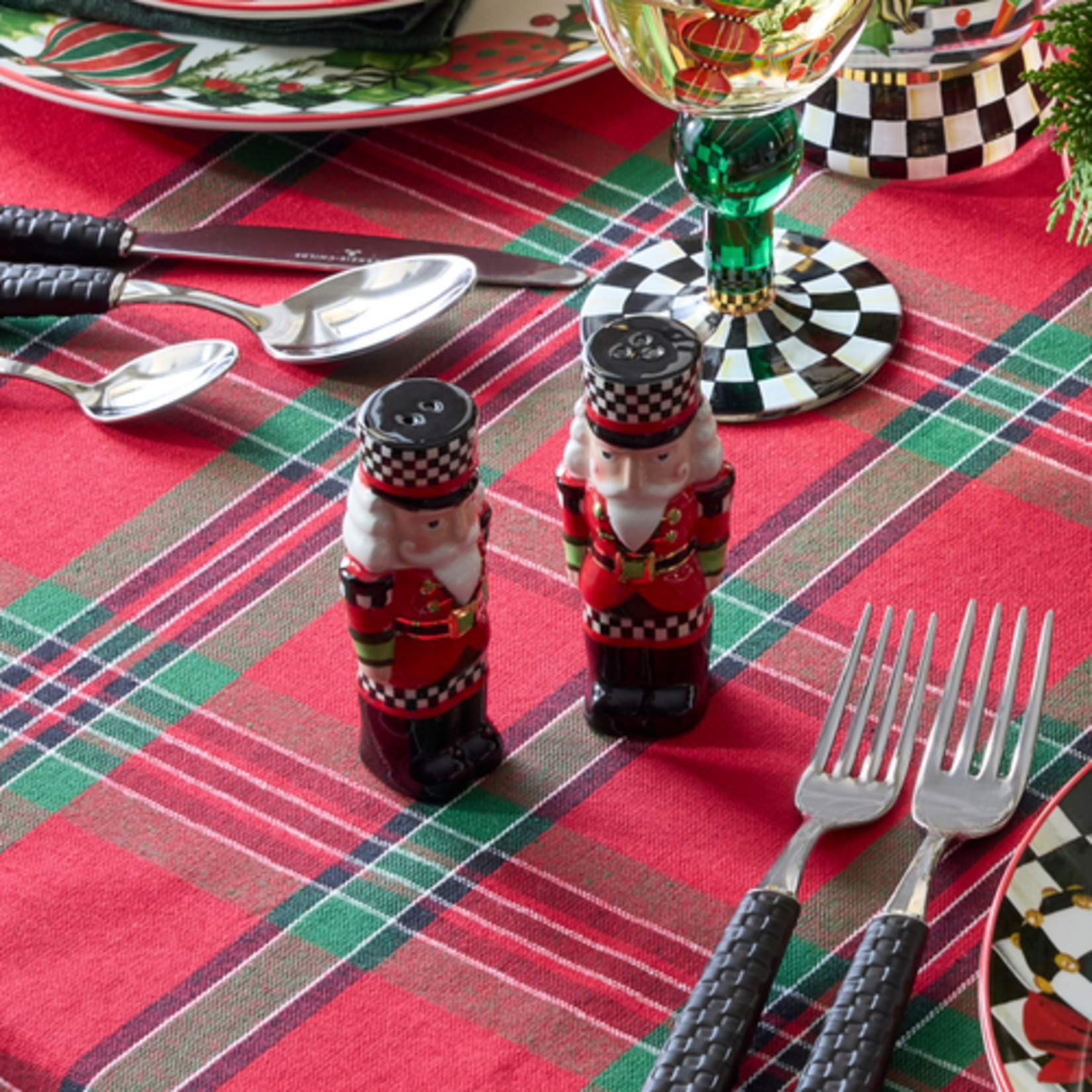 MacKenzie-Childs Classic Courtly Nutcracker Salt & Pepper Set