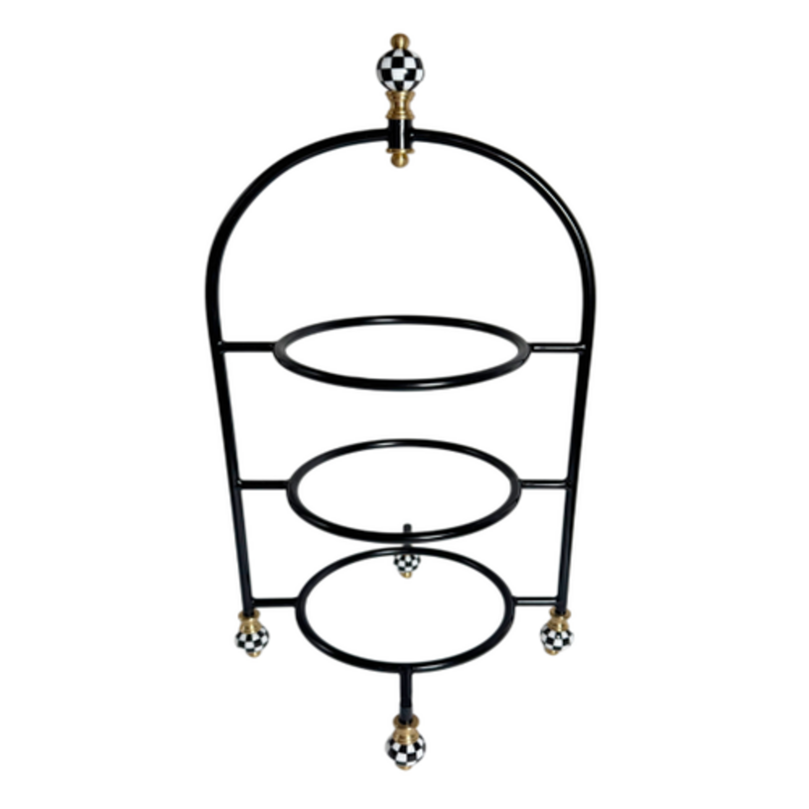 MacKenzie-Childs check small plate stand