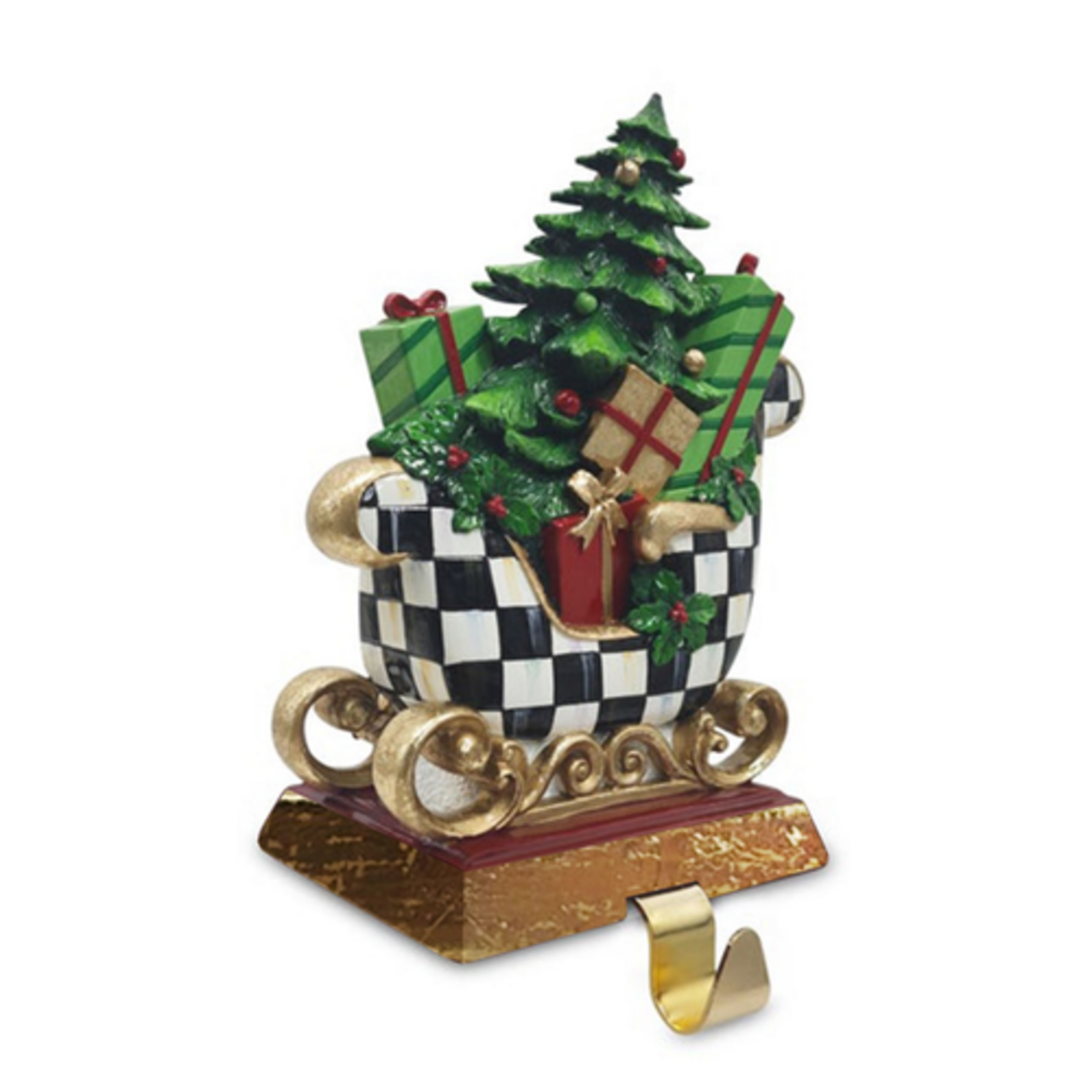 MacKenzie-Childs westminster sleigh stocking holder