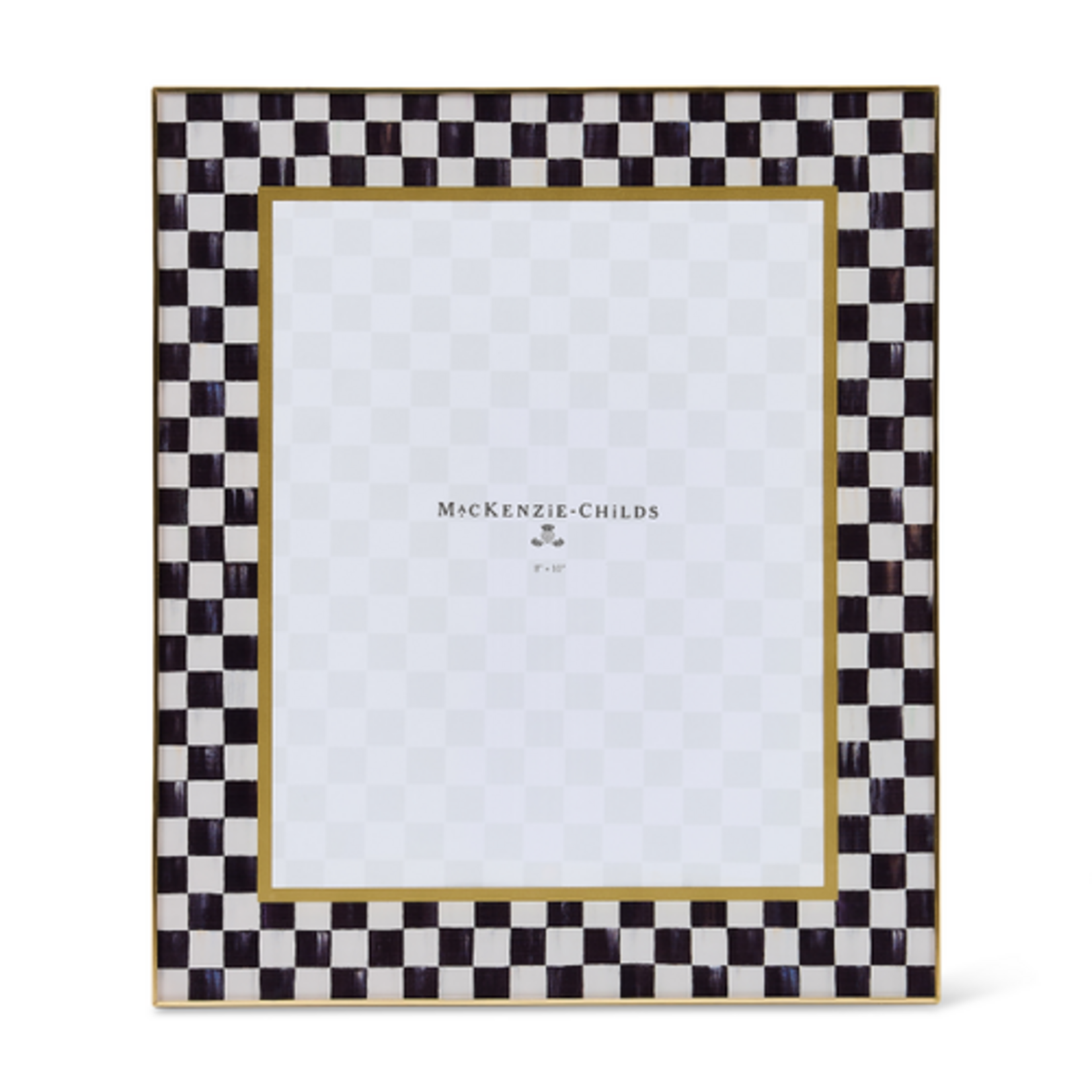 MacKenzie-Childs courtly check 8" x 10" glass frame