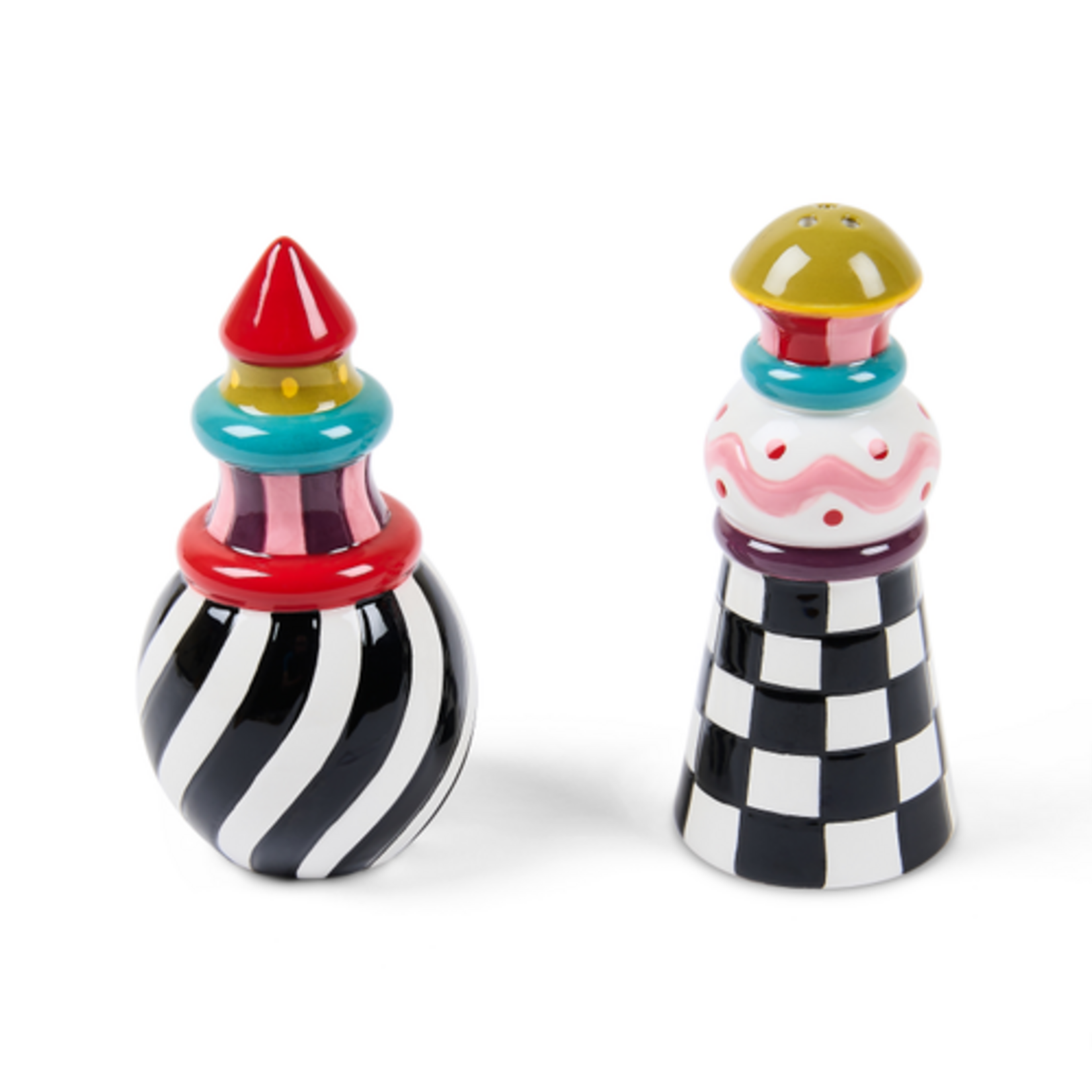 MacKenzie-Childs jubilee salt & pepper set