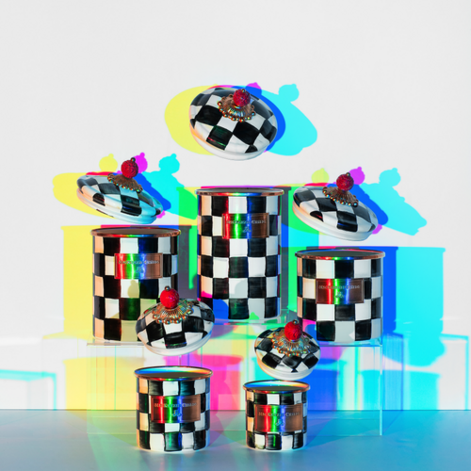 MacKenzie-Childs Courtly Check Demi Canister