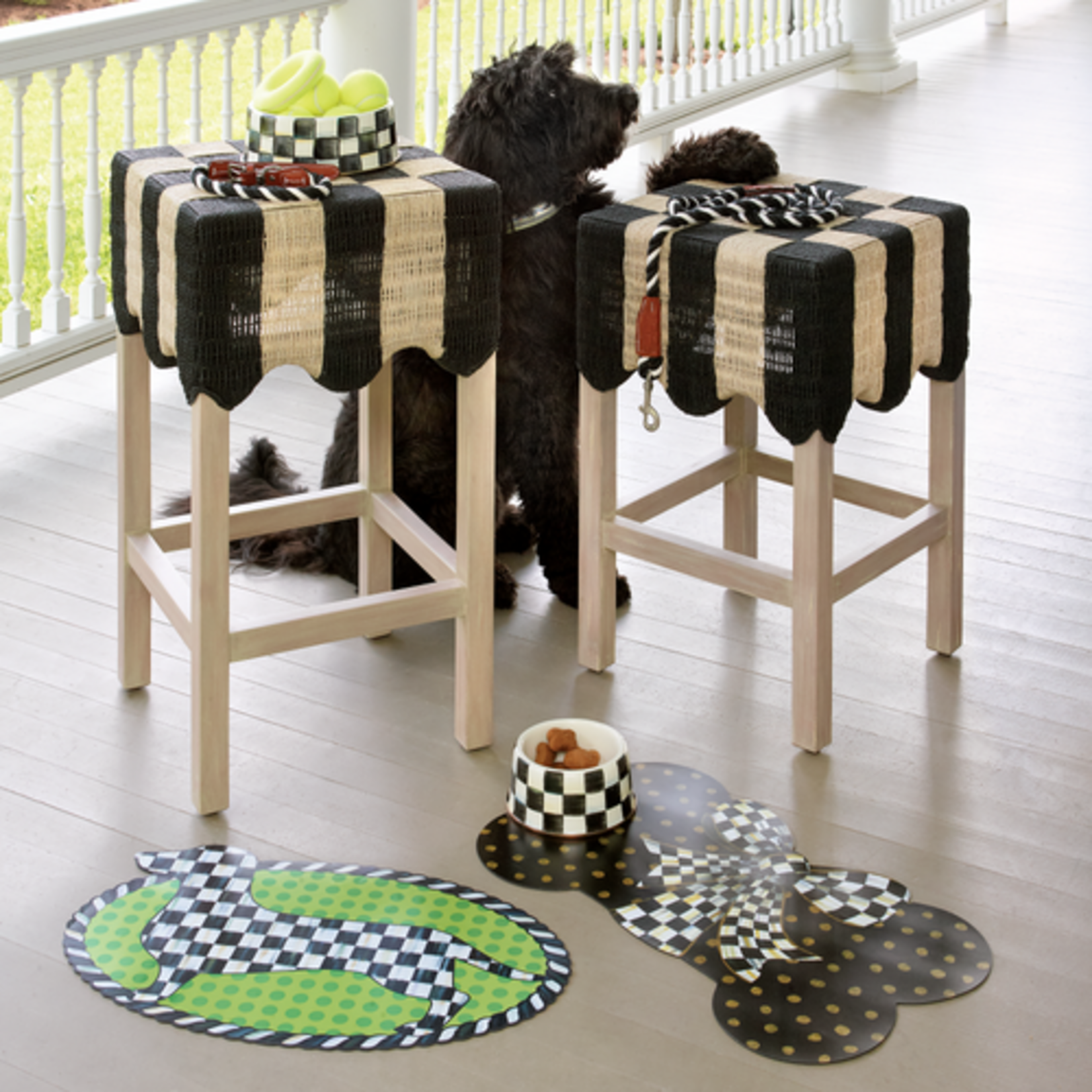 MacKenzie-Childs puppy placemat