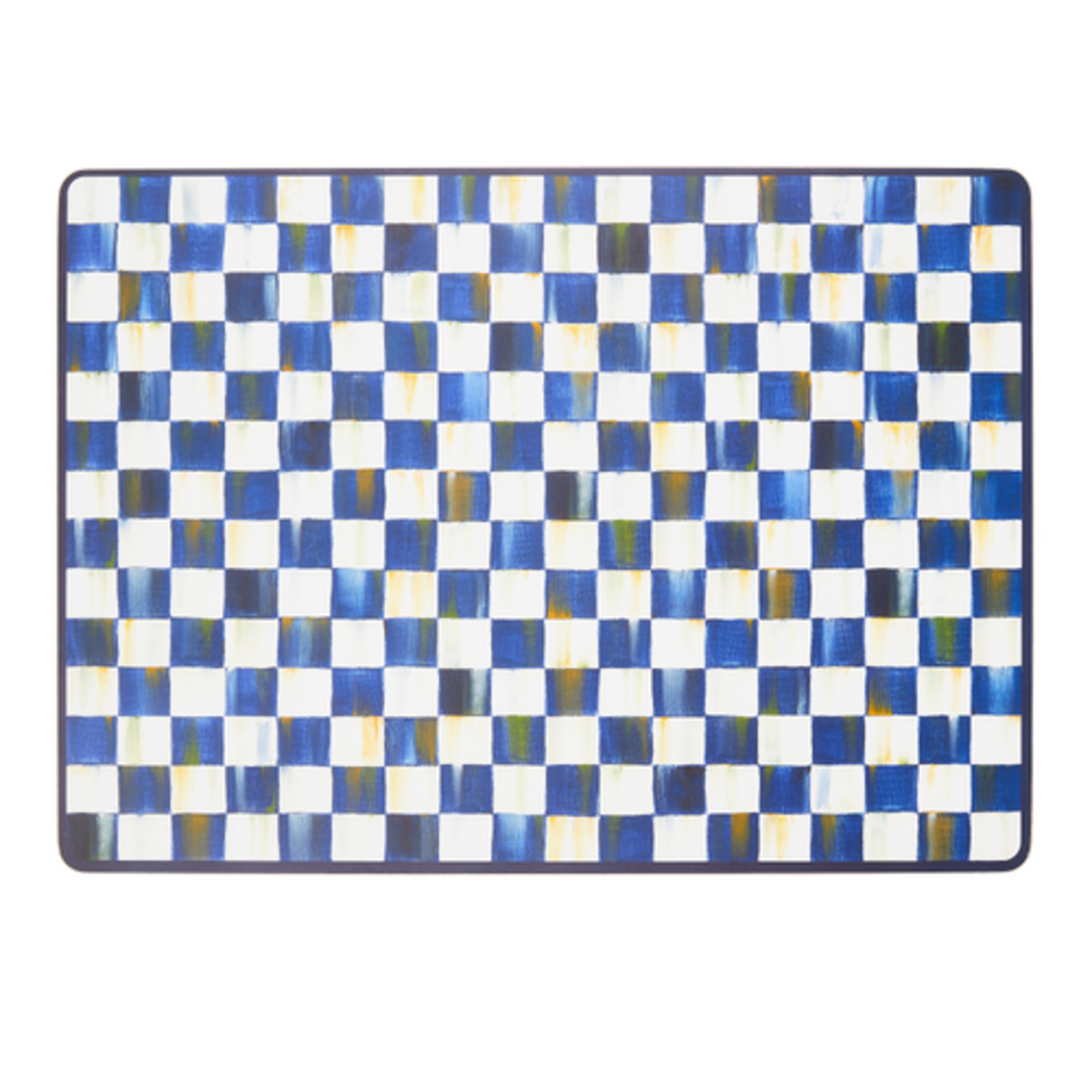 MacKenzie-Childs royal check cork back placemats, set of 4
