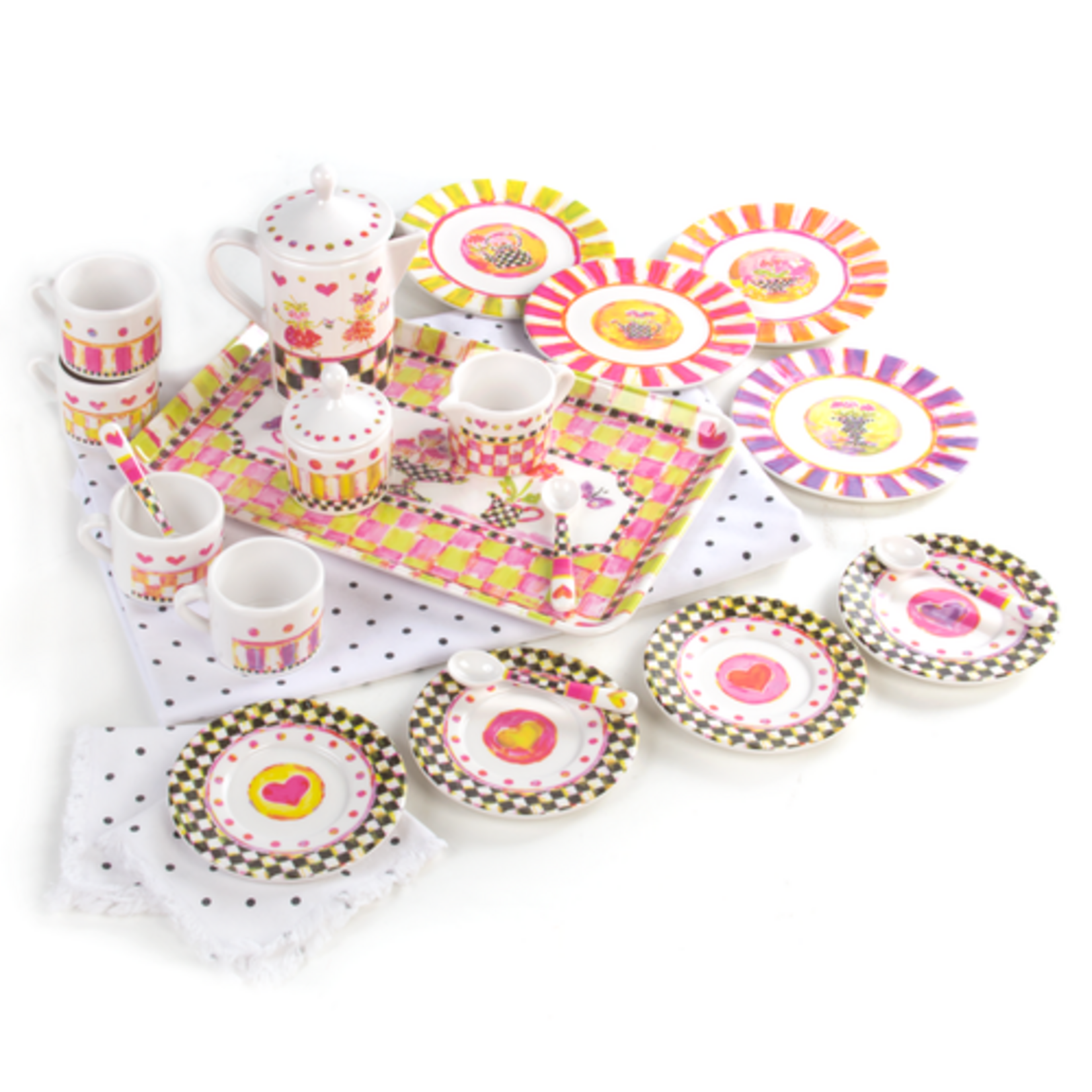 MacKenzie-Childs tea party tea set