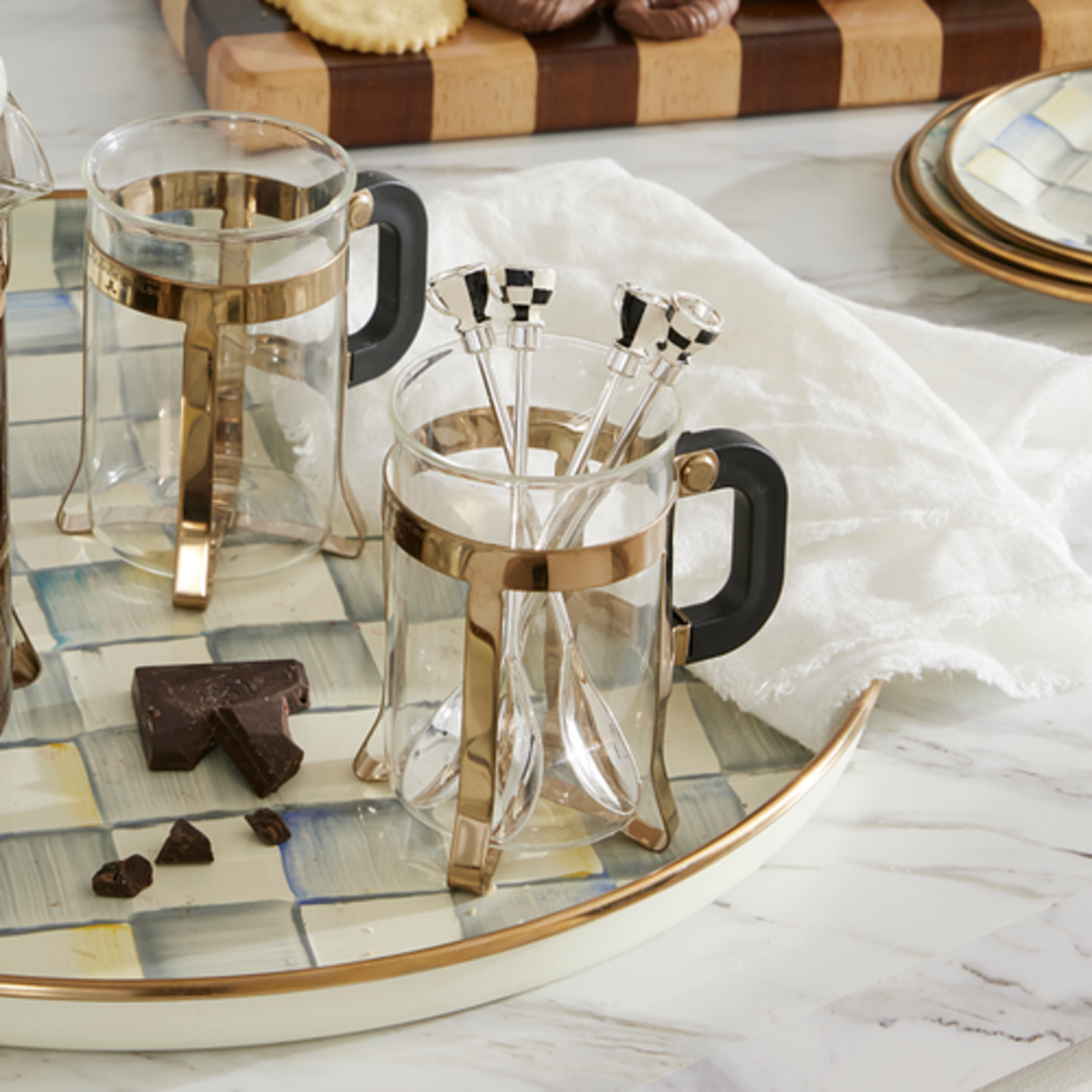 MacKenzie-Childs courtly espresso spoons, set of 4