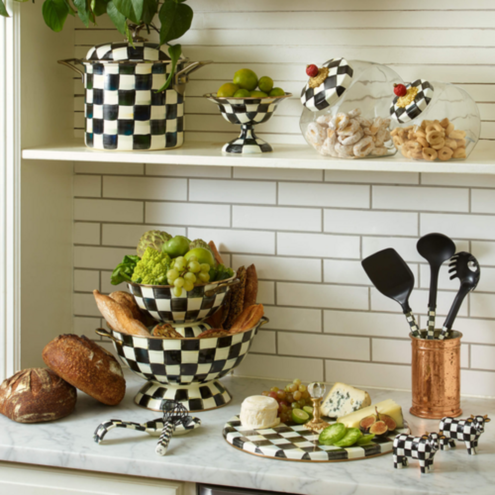 MacKenzie-Childs cow salt & pepper set