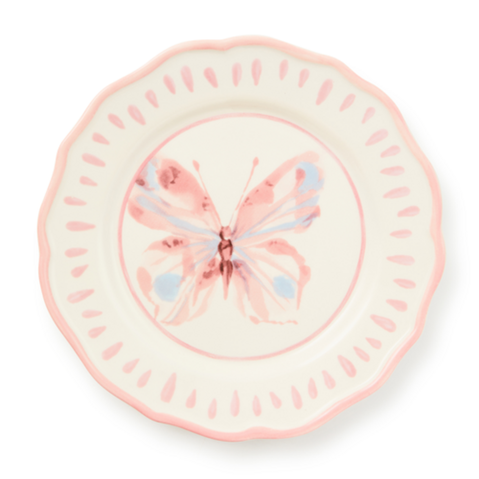 MacKenzie-Childs butterfly hill salad plate