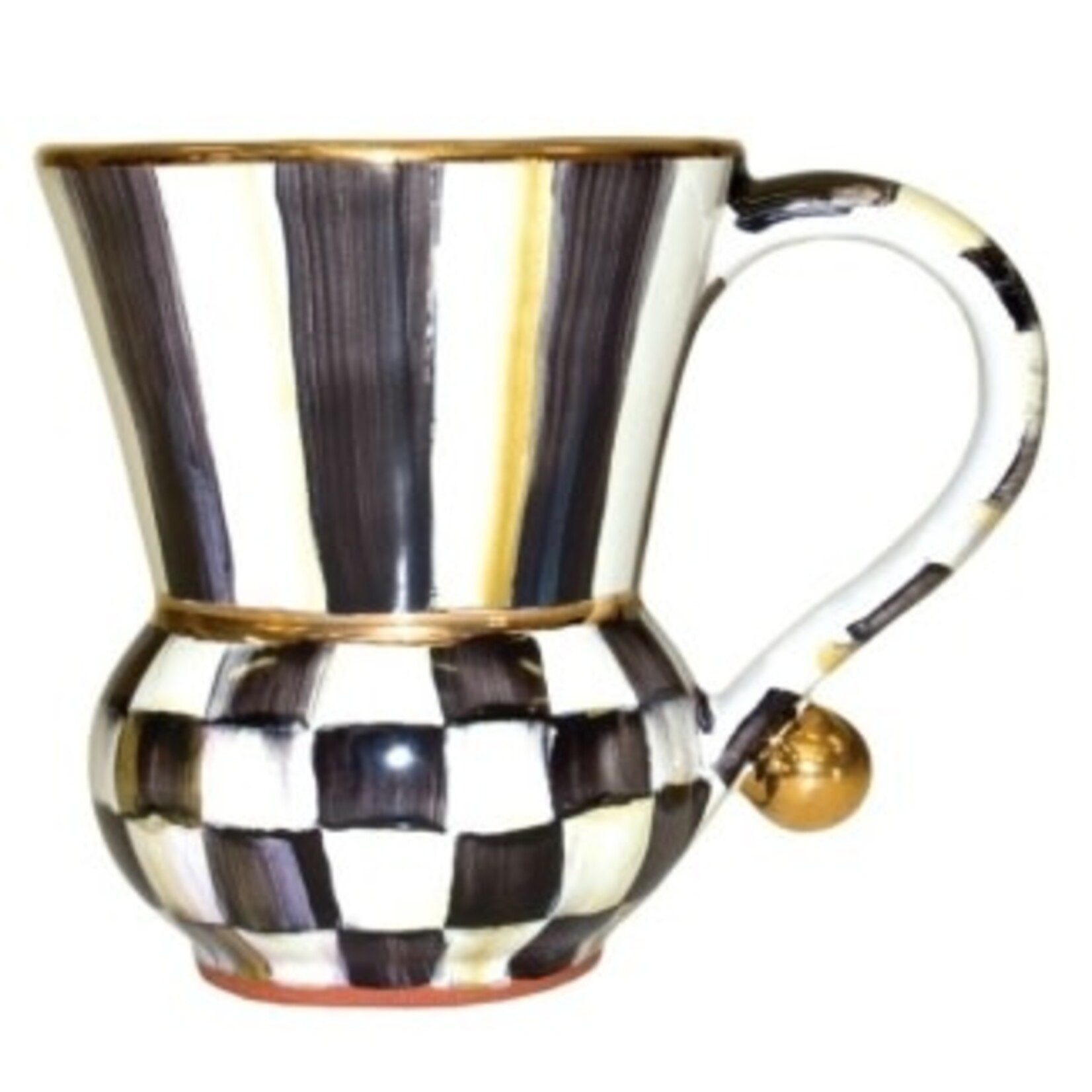 MacKenzie-Childs courtly check ceramic mug