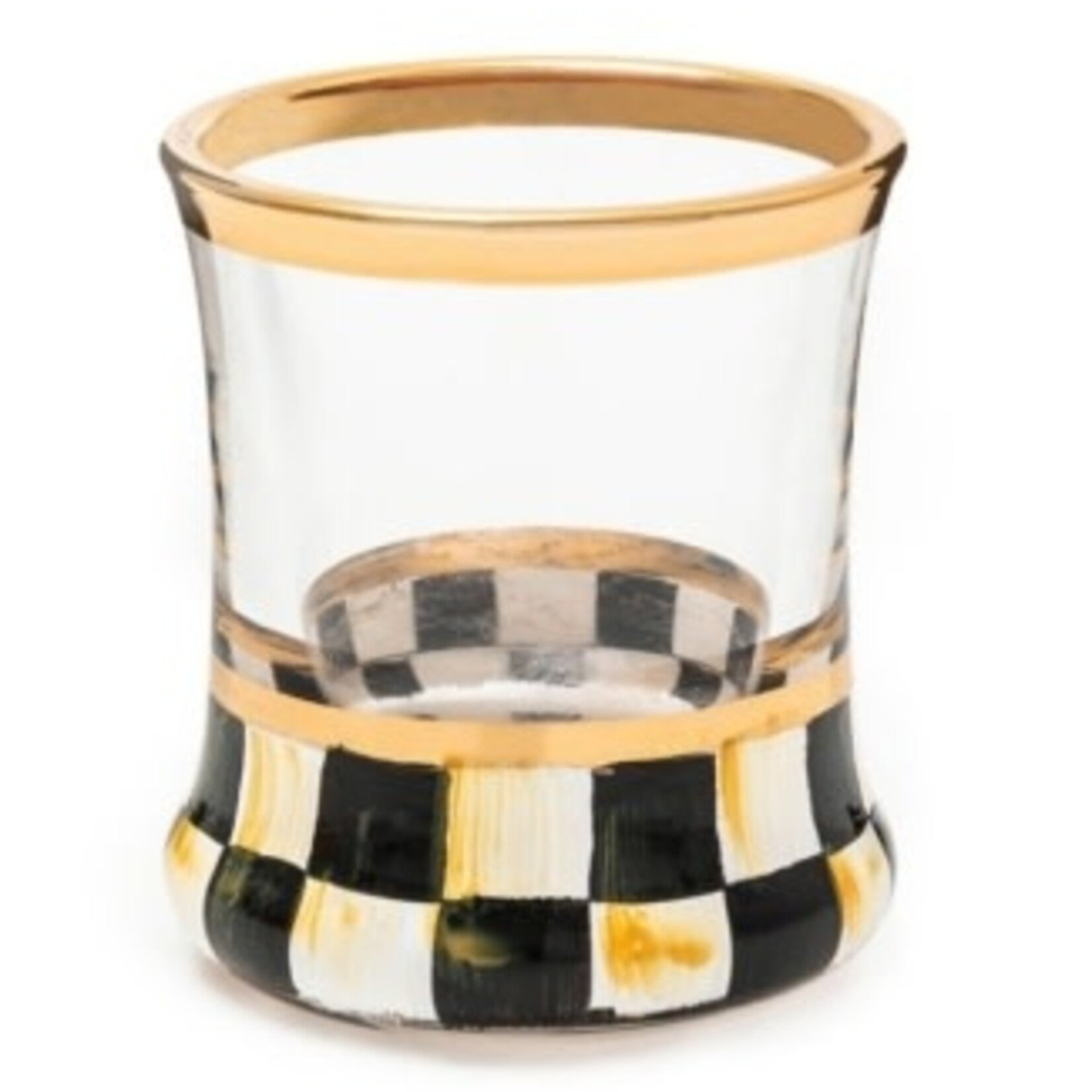 MacKenzie-Childs courtly check shot glass