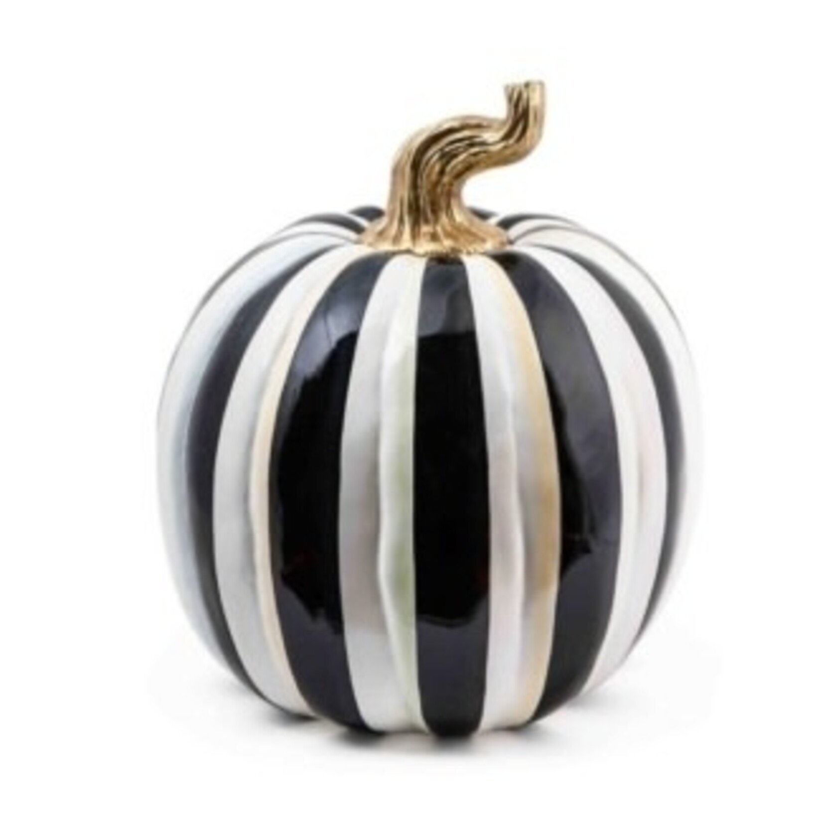 MacKenzie-Childs courtly stripe glossy pumpkin - large