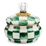 MacKenzie-Childs emerald check squashed pot