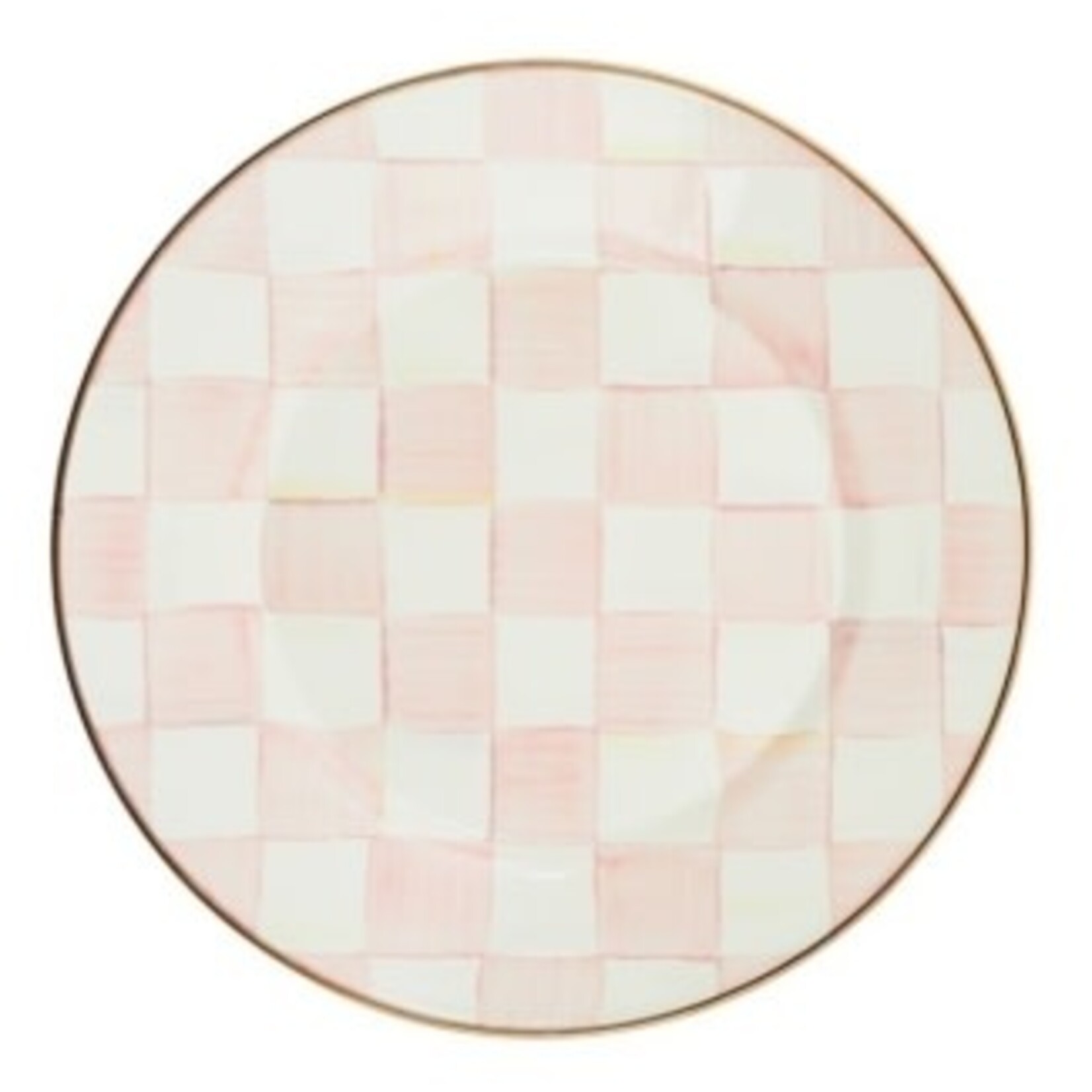 MacKenzie-Childs rosy check dinner plate