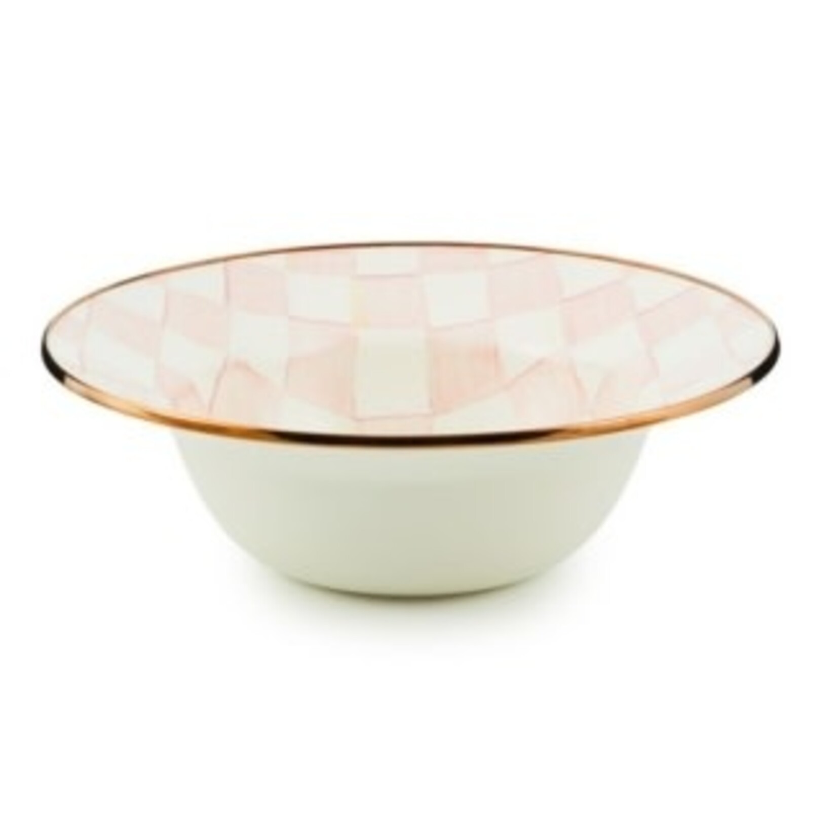 MacKenzie-Childs rosy check serving bowl