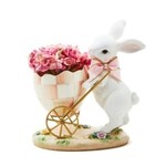 MacKenzie-Childs rosy meadow bunny egg cart