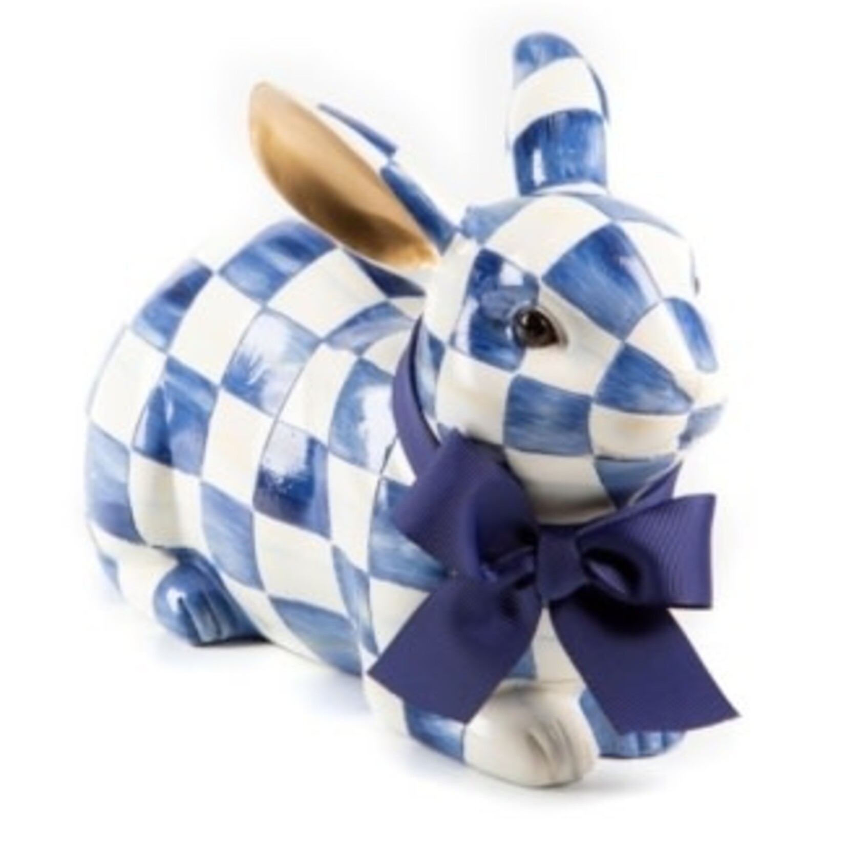 MacKenzie-Childs Royal Check Resting Bunny