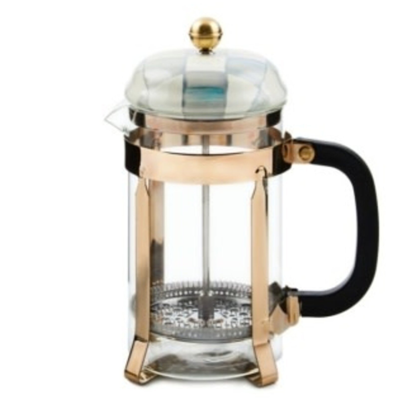 MacKenzie-Childs sterling check french press