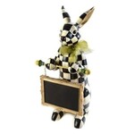 MacKenzie-Childs courtly check menu rabbit