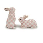 MacKenzie-Childs rosy check bunny salt and pepper set