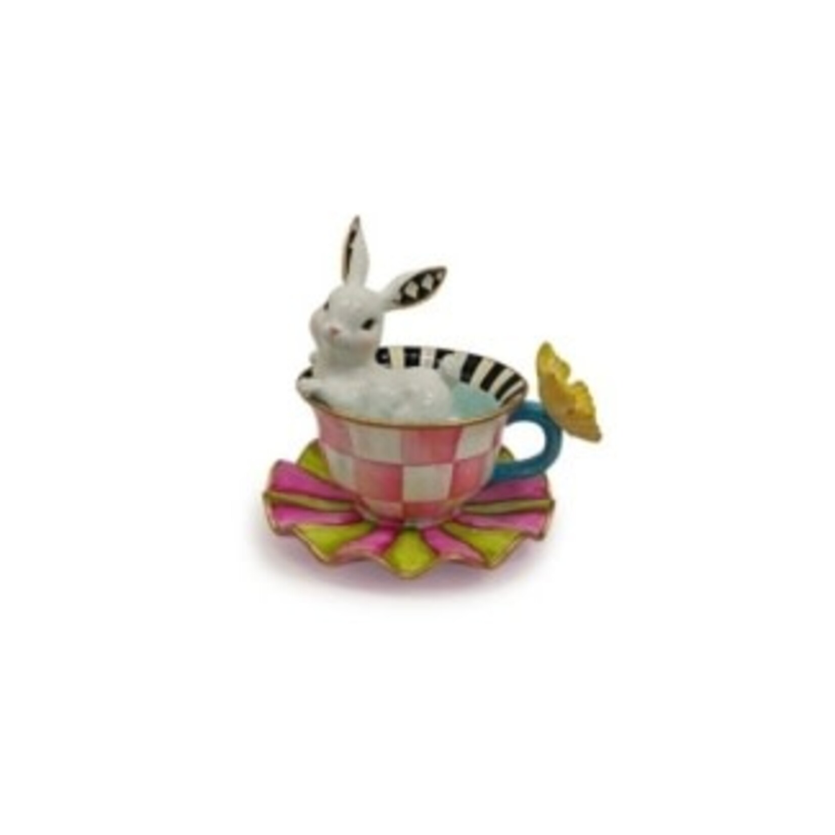 MacKenzie-Childs frolic spring teacup bunny