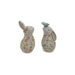 MacKenzie-Childs posie patch rabbit salt and pepper