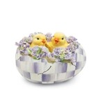 MacKenzie-Childs violet check peekaboo egg