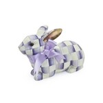 MacKenzie-Childs violet check resting bunny