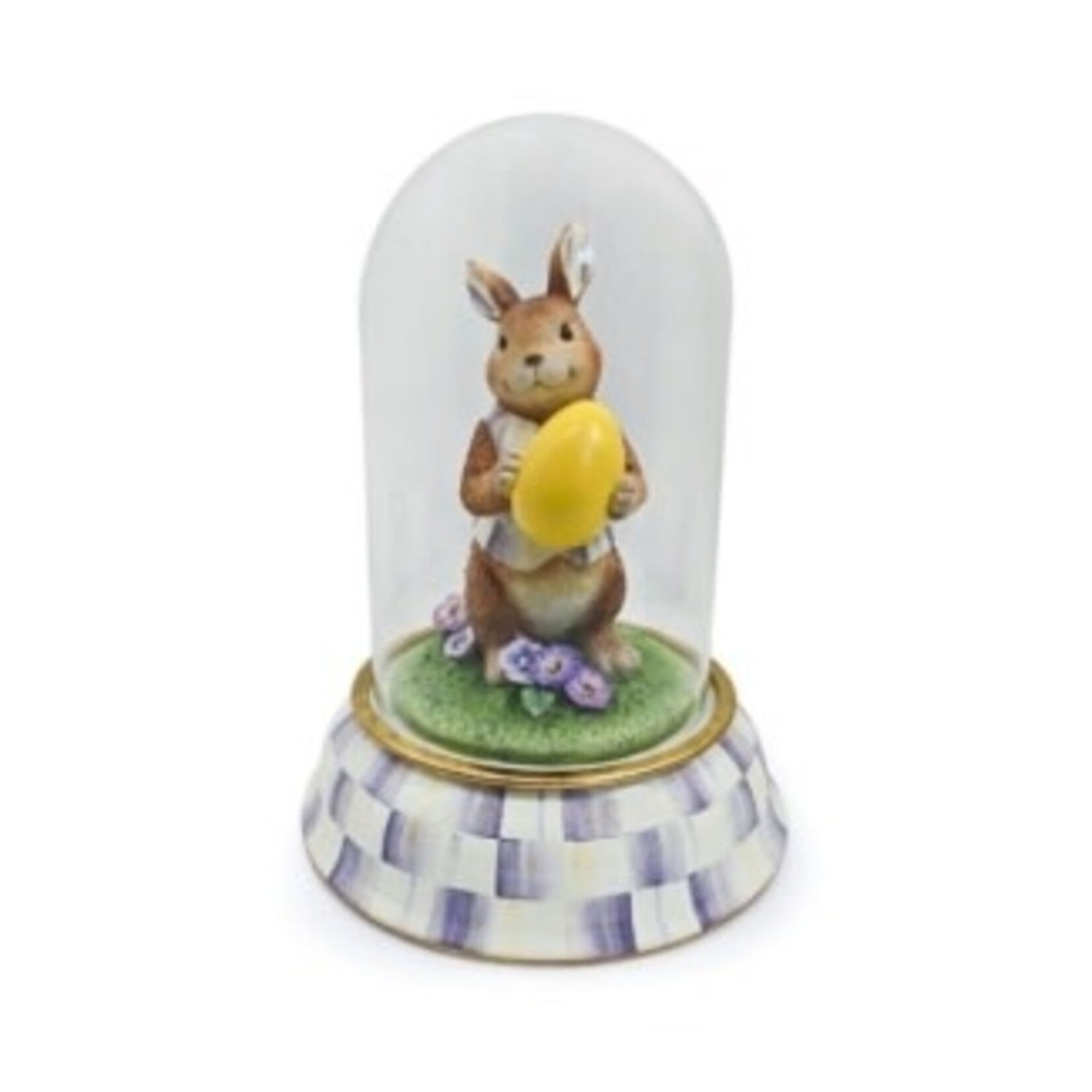MacKenzie-Childs pansy party bunny cloche