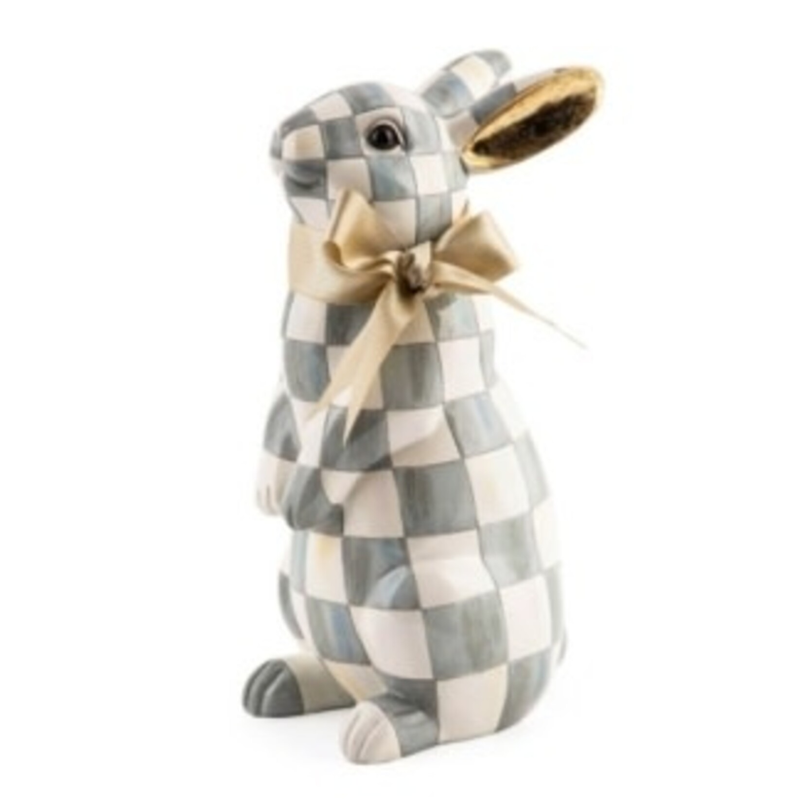 MacKenzie-Childs sterling check standing bunny
