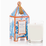 Seda France French Tulip Classic Toile Pagoda Box Candle