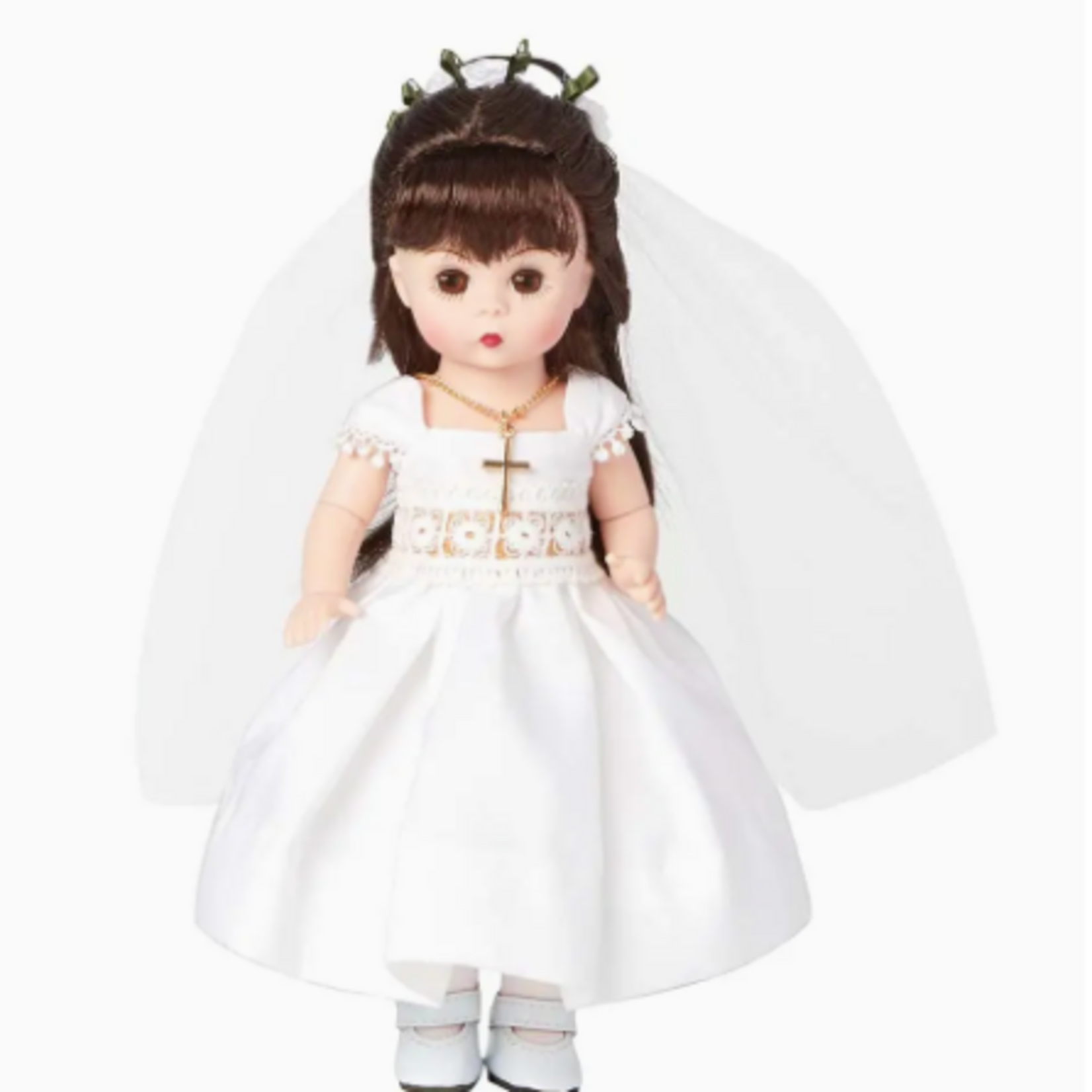 Madame Alexander First Communion Day 8-Inch Collectible Doll- Brown Eyes/Brunette