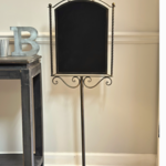 Vagabond Vintage Metal Pedestal Chalkboard with Bird Accents