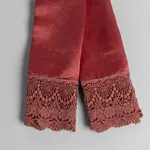 Bella Notte Paloma Pillowcase with Cotton Lace Trim Poppy King