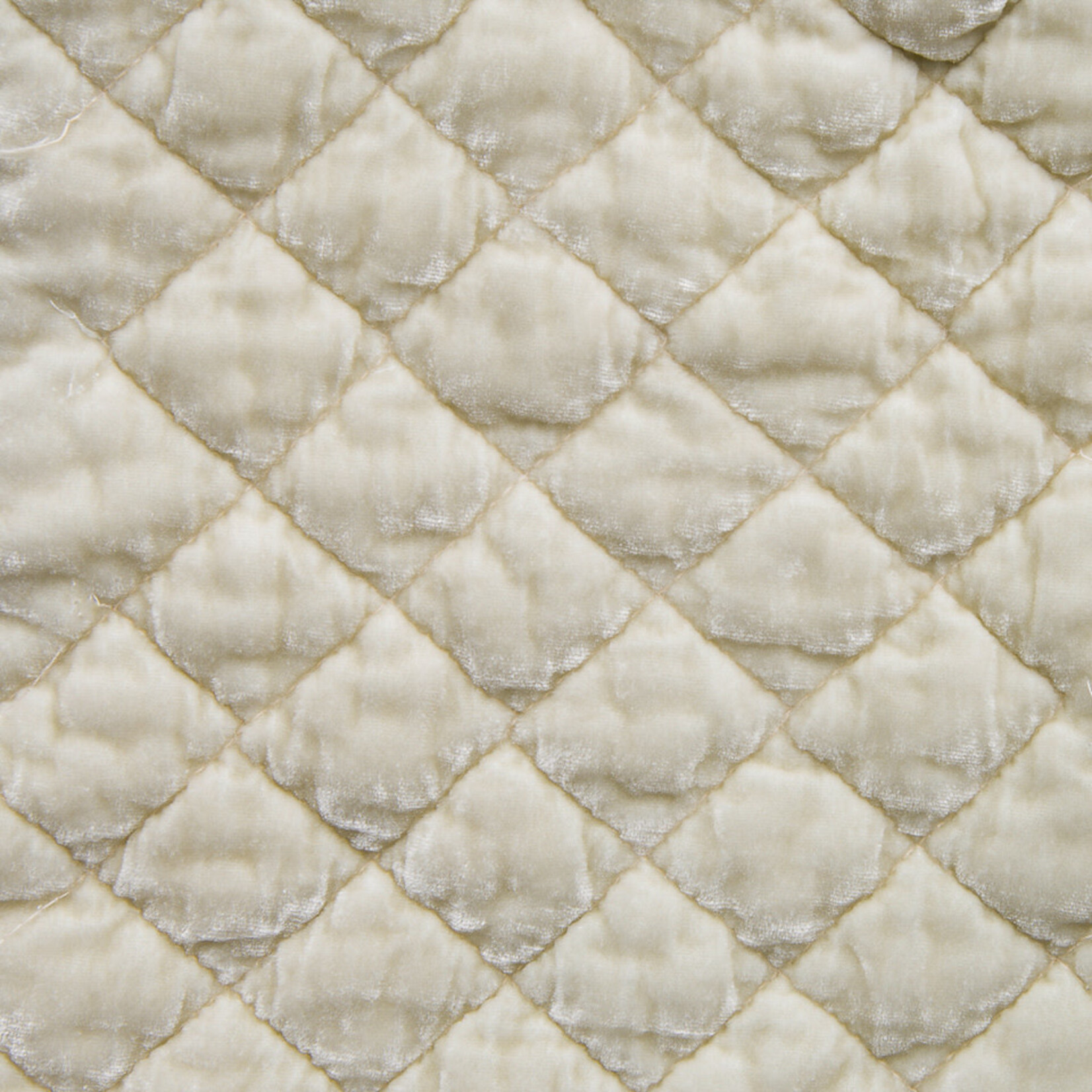 Bella Notte Bella Notte Silk Velvet Quilted Coverlet Parchment King (Discontinued)