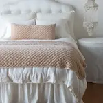 Bella Notte Silk Velvet Quilted Throw Blanket