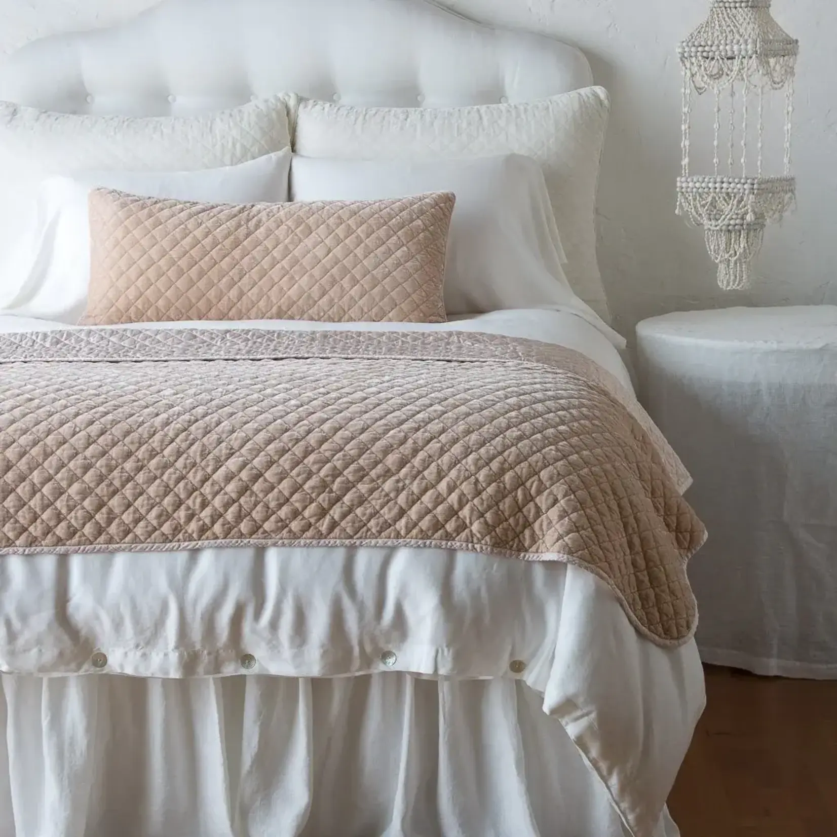 Bella Notte Silk Velvet Quilted Throw Blanket