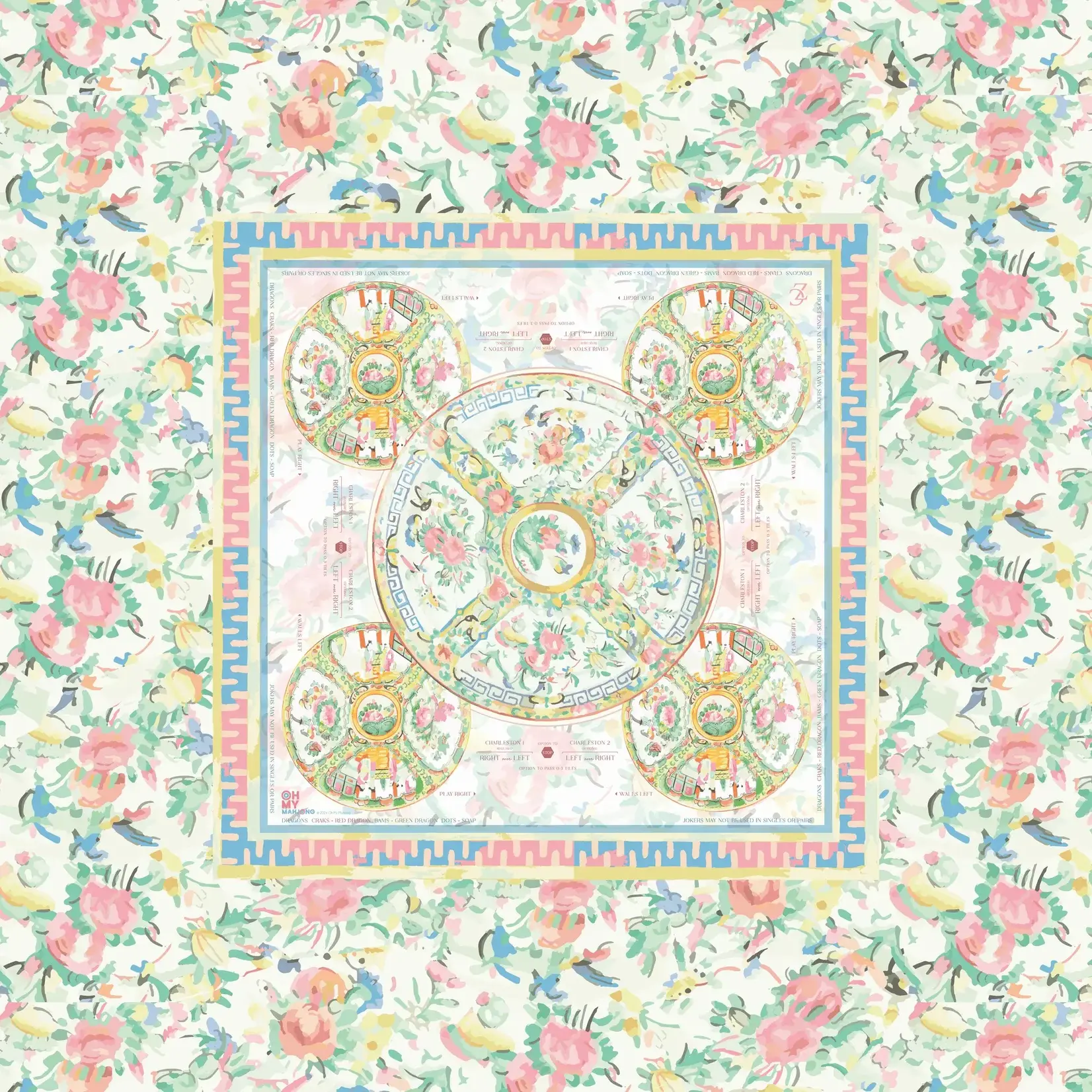 Oh My Mahjong Aristocrat Mahjong Tablecloth