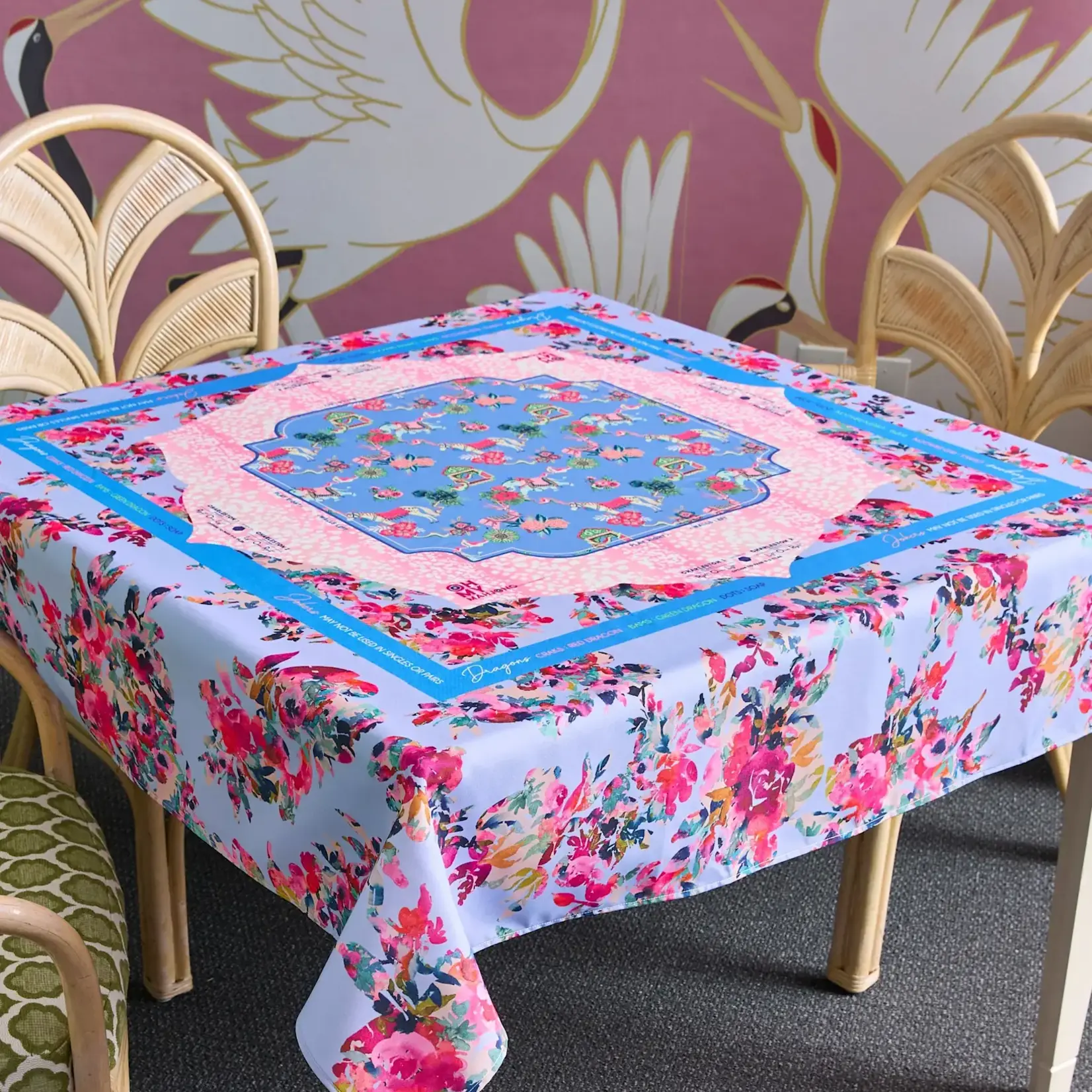 Oh My Mahjong Naples Tablecloth