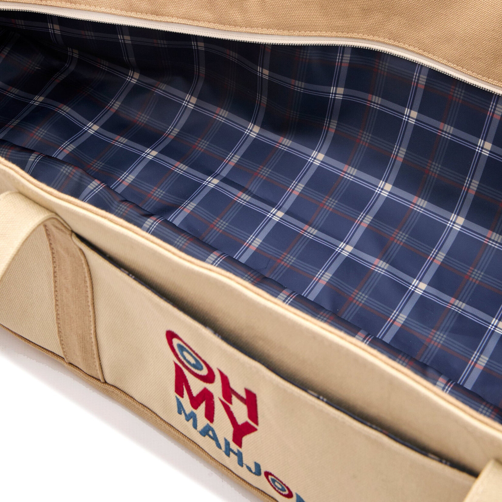 Oh My Mahjong Taupe Mat Storage Bag