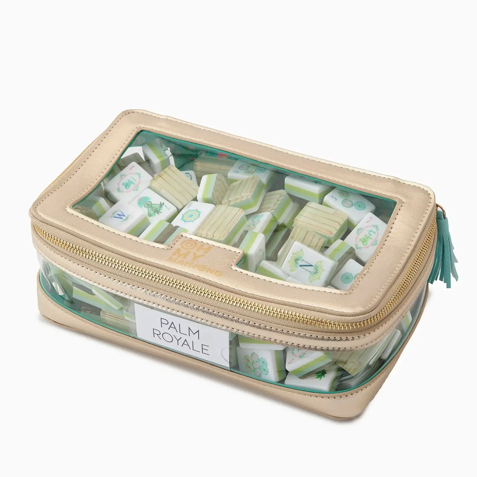 Oh My Mahjong Gold Tile Storage Bag