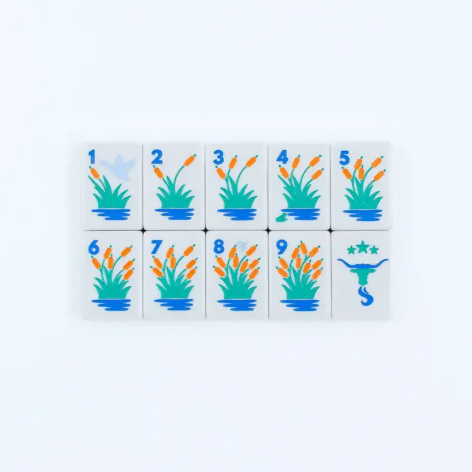 My Fair Mahjong The Texas Series Mahjong Set- Mesquite White