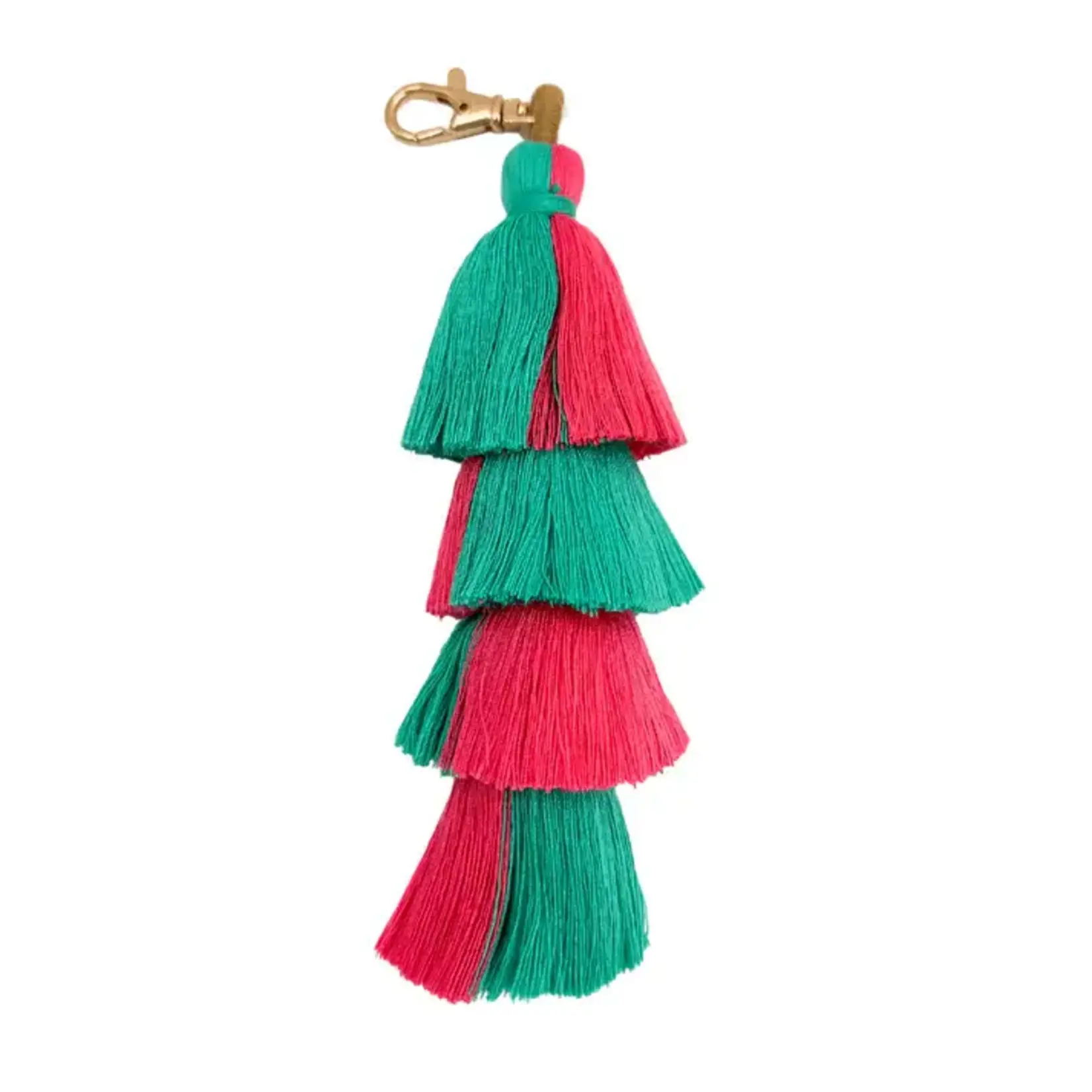My Fair Mahjong Pink & Green 4 Layer Tassel