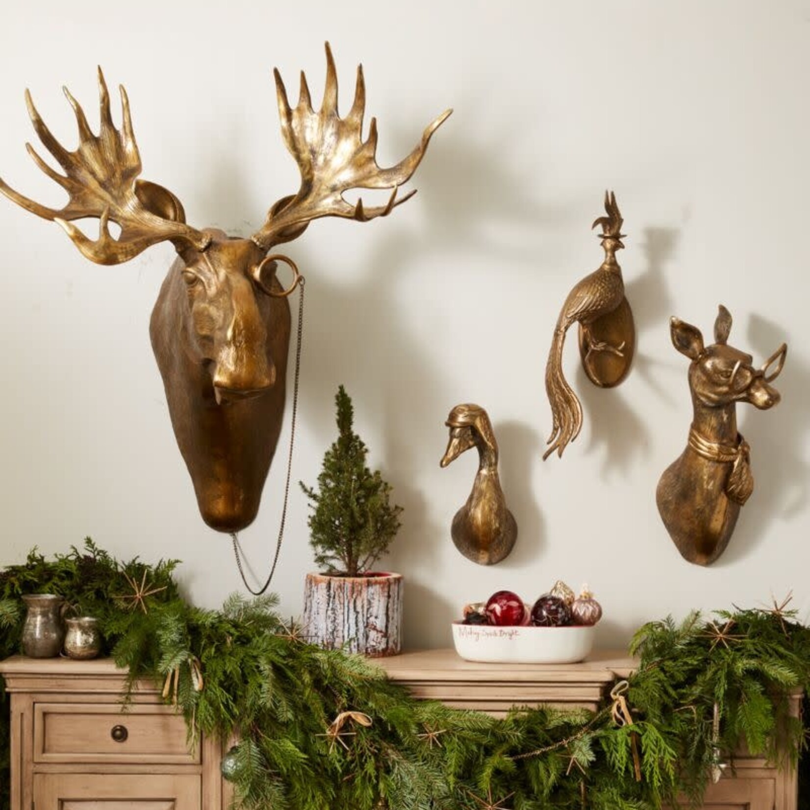 Accent Decor Eugene the Moose Wall Mount (43.5"x 27"x 46.5")