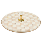 MacKenzie-Childs mocha check cheese course