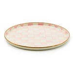 MacKenzie-Childs rosy check round tray