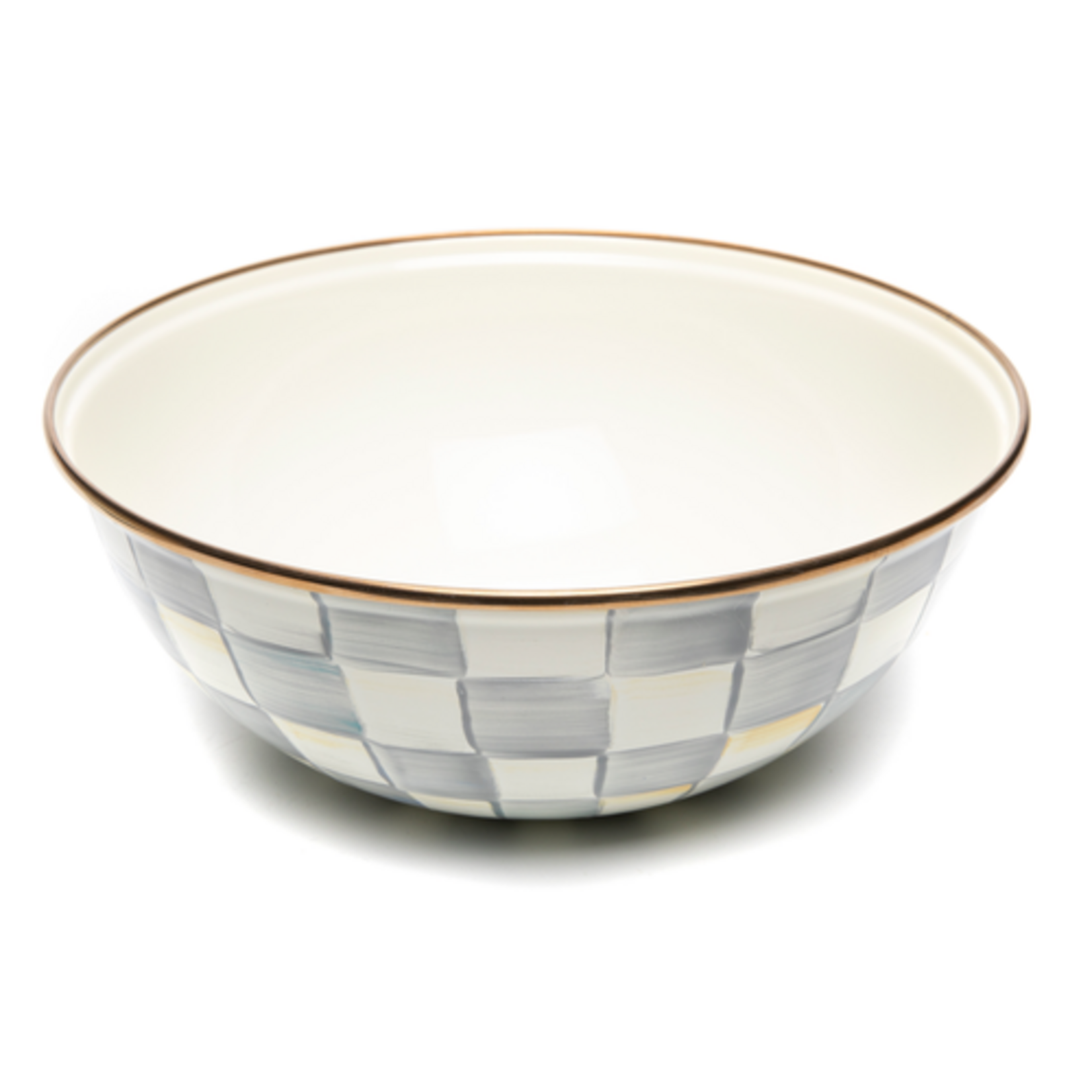 MacKenzie-Childs sterling check medium everyday bowl