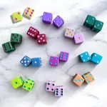 Peace Love Mahjong Dice (set of 2)